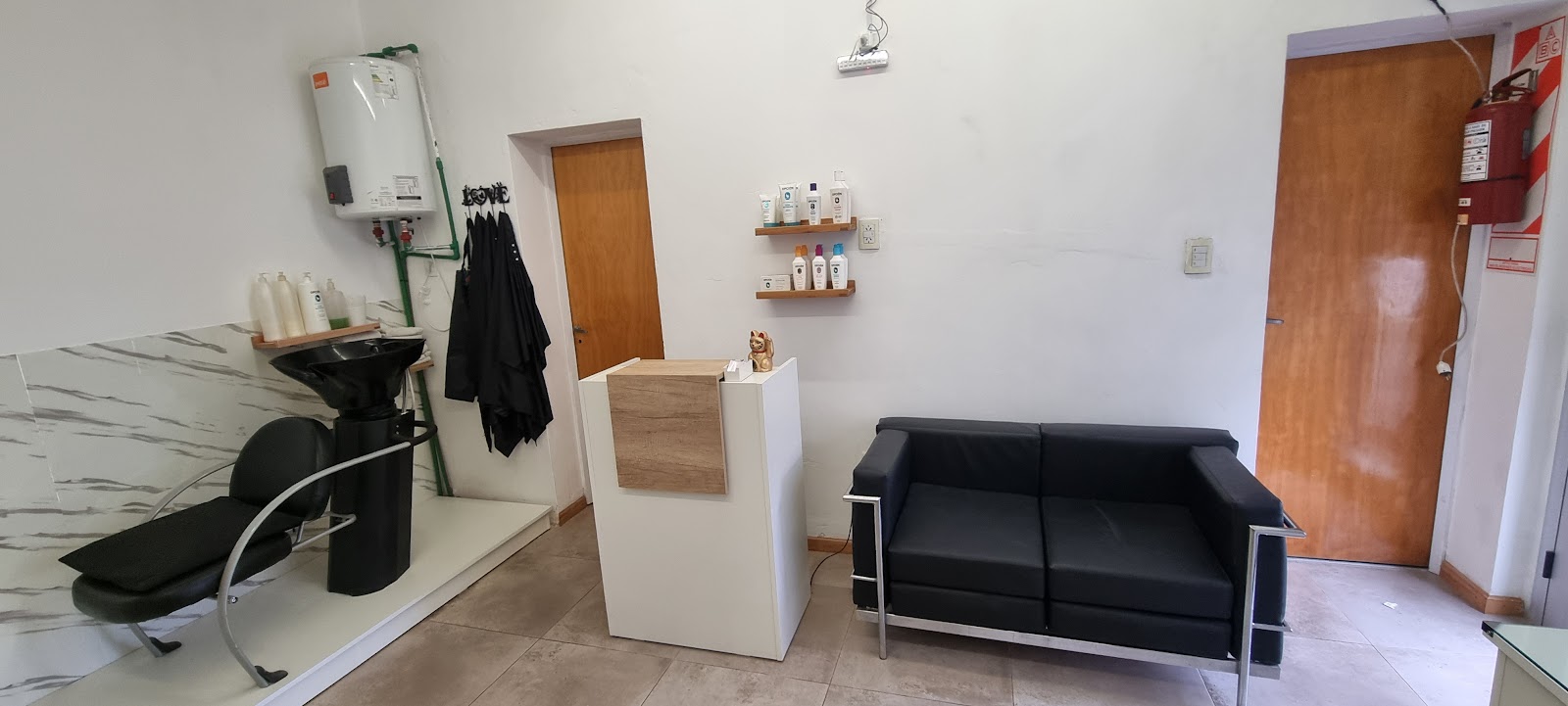 Espacio de espera del salón